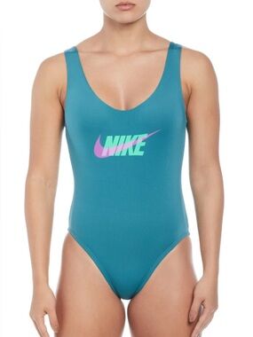 NWT Nike Swim One Piece Teal Turquoise
